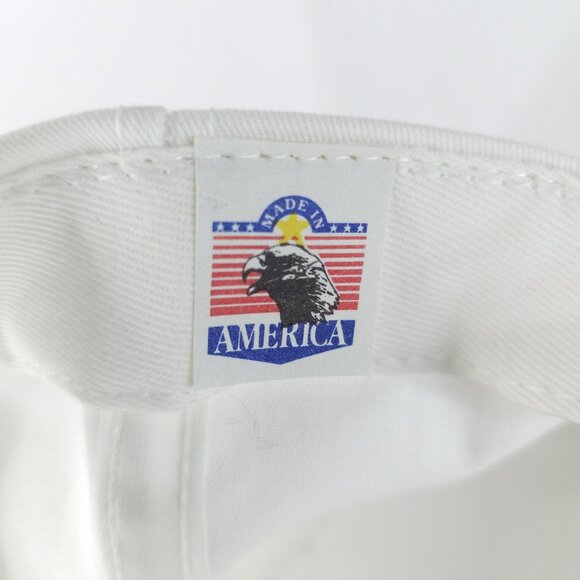 Toshiba Hat Cap Snap Back White Embroidered Promo Advertising Mens Made USA PC - Picture 7 of 8